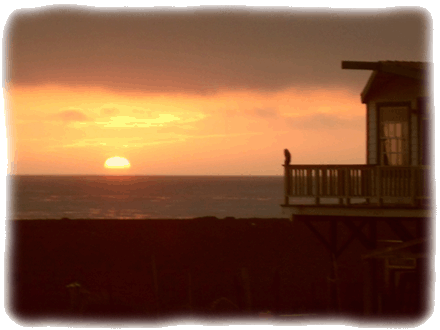 Sunset by the beach