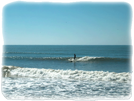 Surfing on Baja